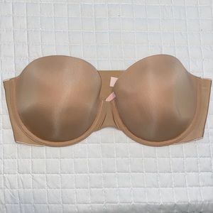 Victoria Secret Lined Strapless Bra